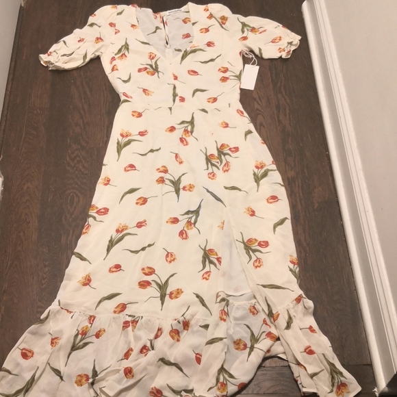 NWT Reformation Nantes Dress Bianca Print - Picture 4 of 7